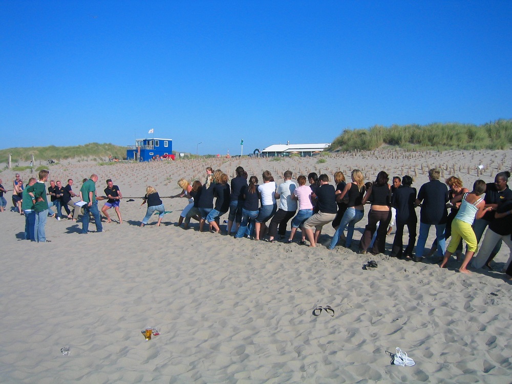actieve middag met collegas
